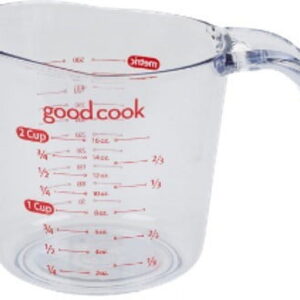 GoodCook PROfreshionals 500 mL (2-Cup) Clear/Purple Plastic Measuring Cup