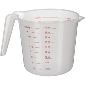 Mainstays Clear 32 oz Plastic Measuring Cup with 4-Cup Capability