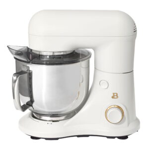 Beautiful 5.3 Qt Tilt-Head Stand Mixer, Light-weight but Highly effective in White Icing by Drew Barrymore